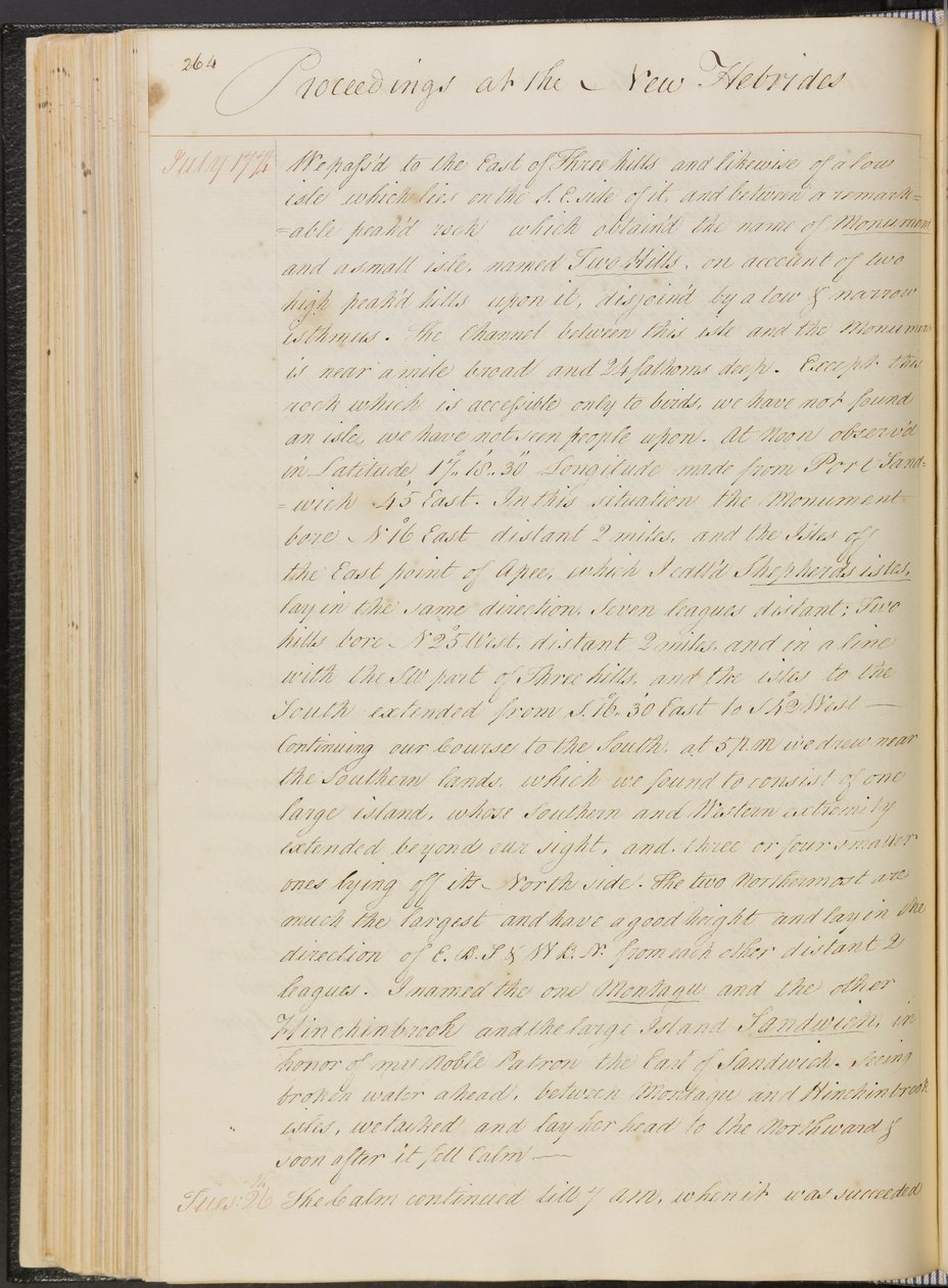 Journaal van Capt Cook