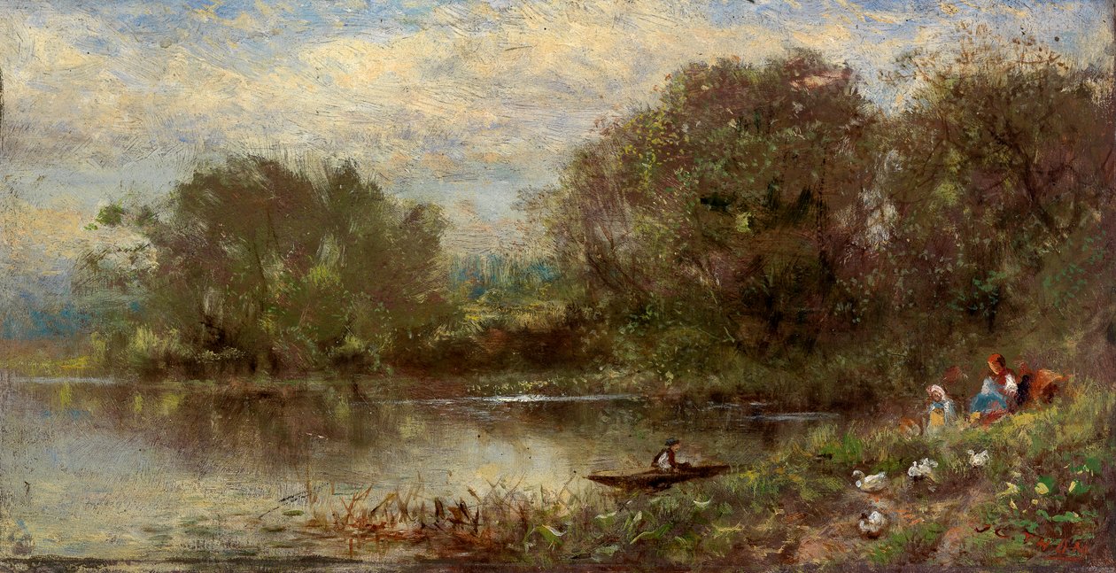 Landschap genaamd De Eikel, 19e eeuw door James Crawford Thom