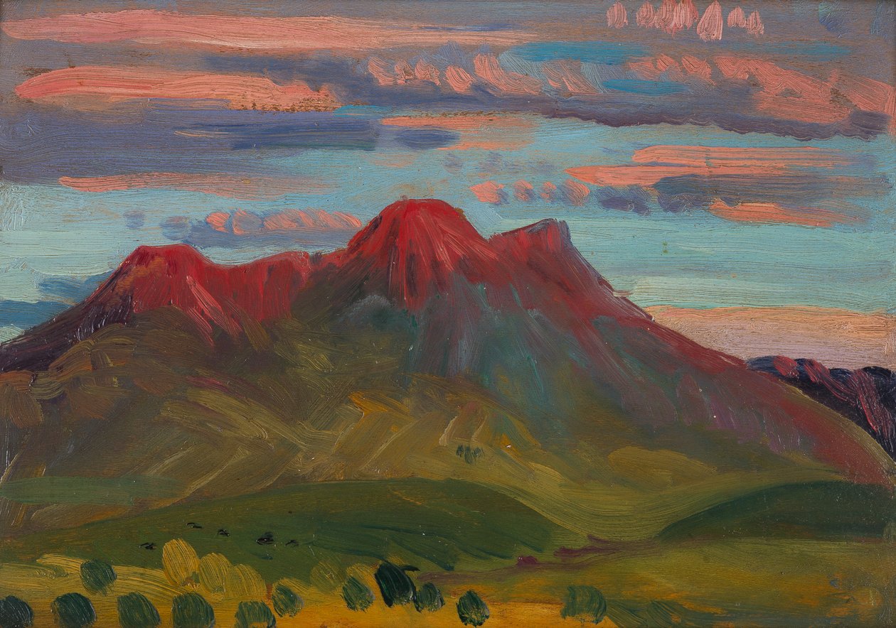Arenig Zonsondergang, c.1911-12 door James Dickson Innes