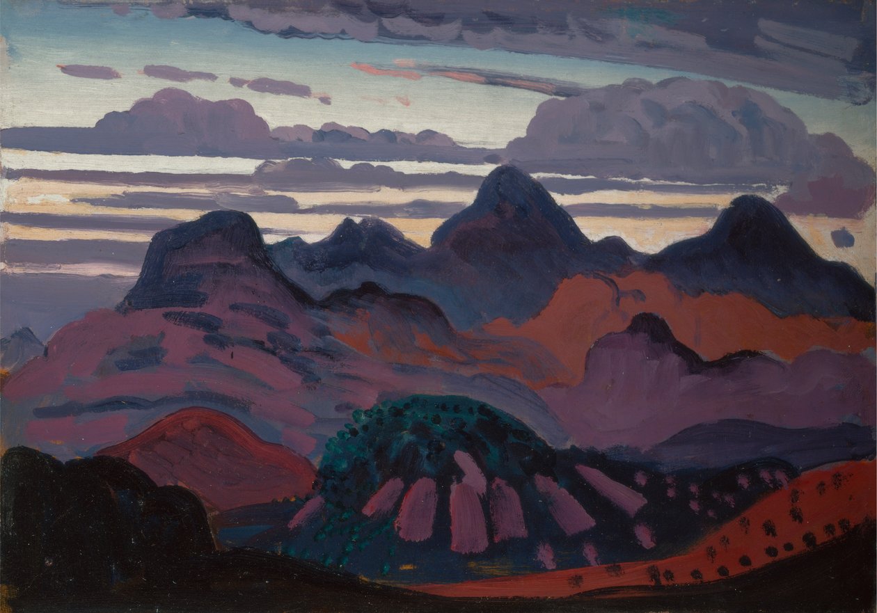De Moelwyns vanuit Llan Ffestiniog door James Dickson Innes