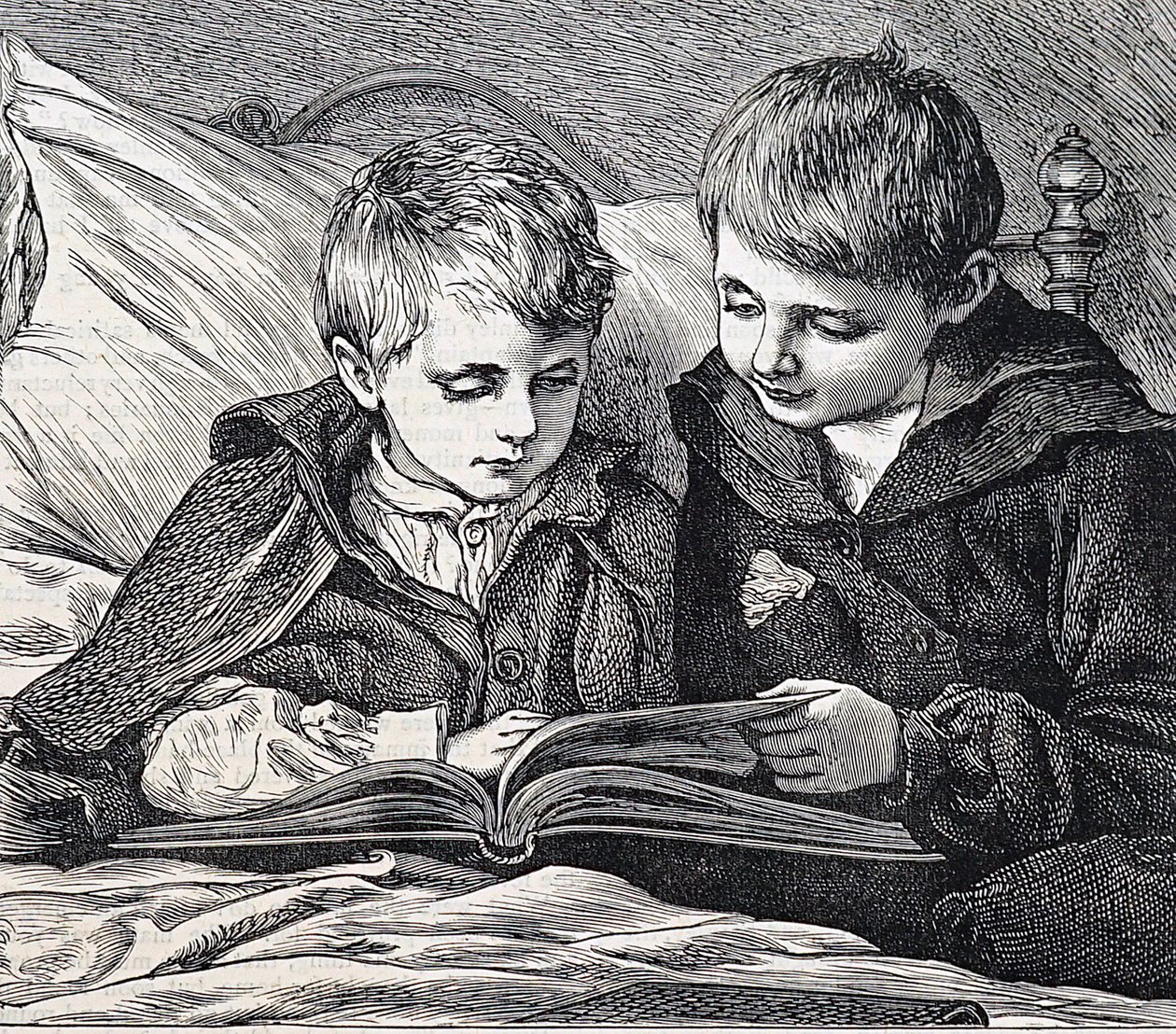 Illustratie van broers door James Dromgole Linton