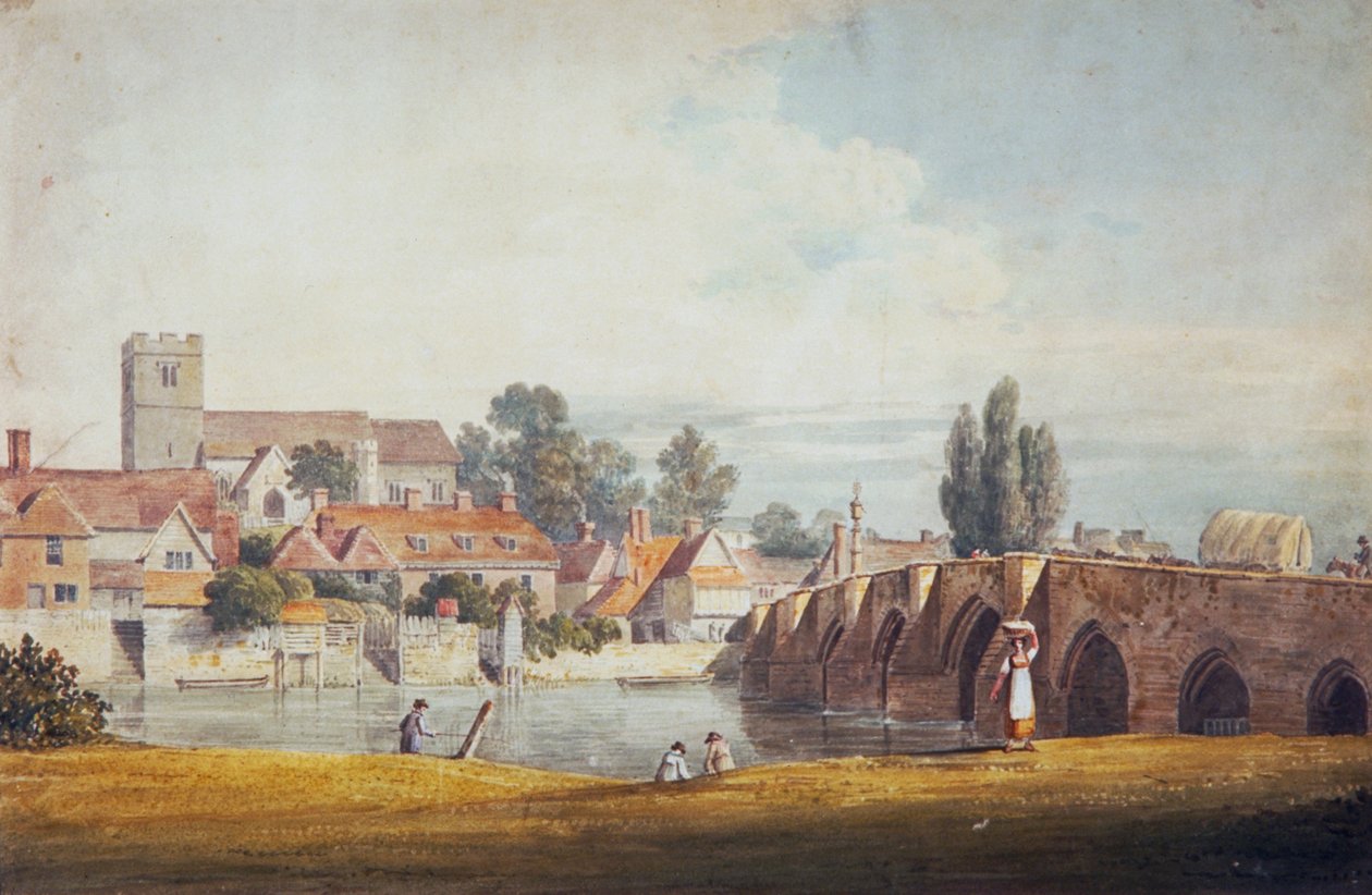 Aylesford, nabij Maidstone, Kent door James Duffield Harding