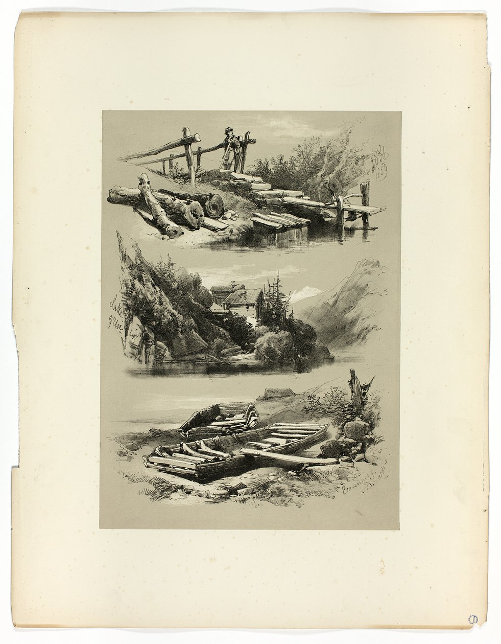 Meer van Uri en Brunnen, uit Pittoreske Selecties door James Duffield Harding