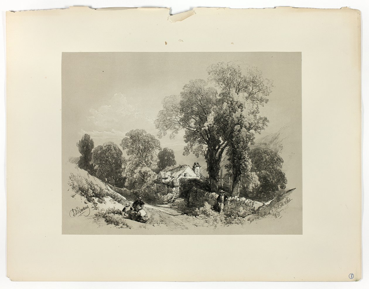 Bij Bettws y Coed, N. Wales, uit Picturesque Selections door James Duffield Harding