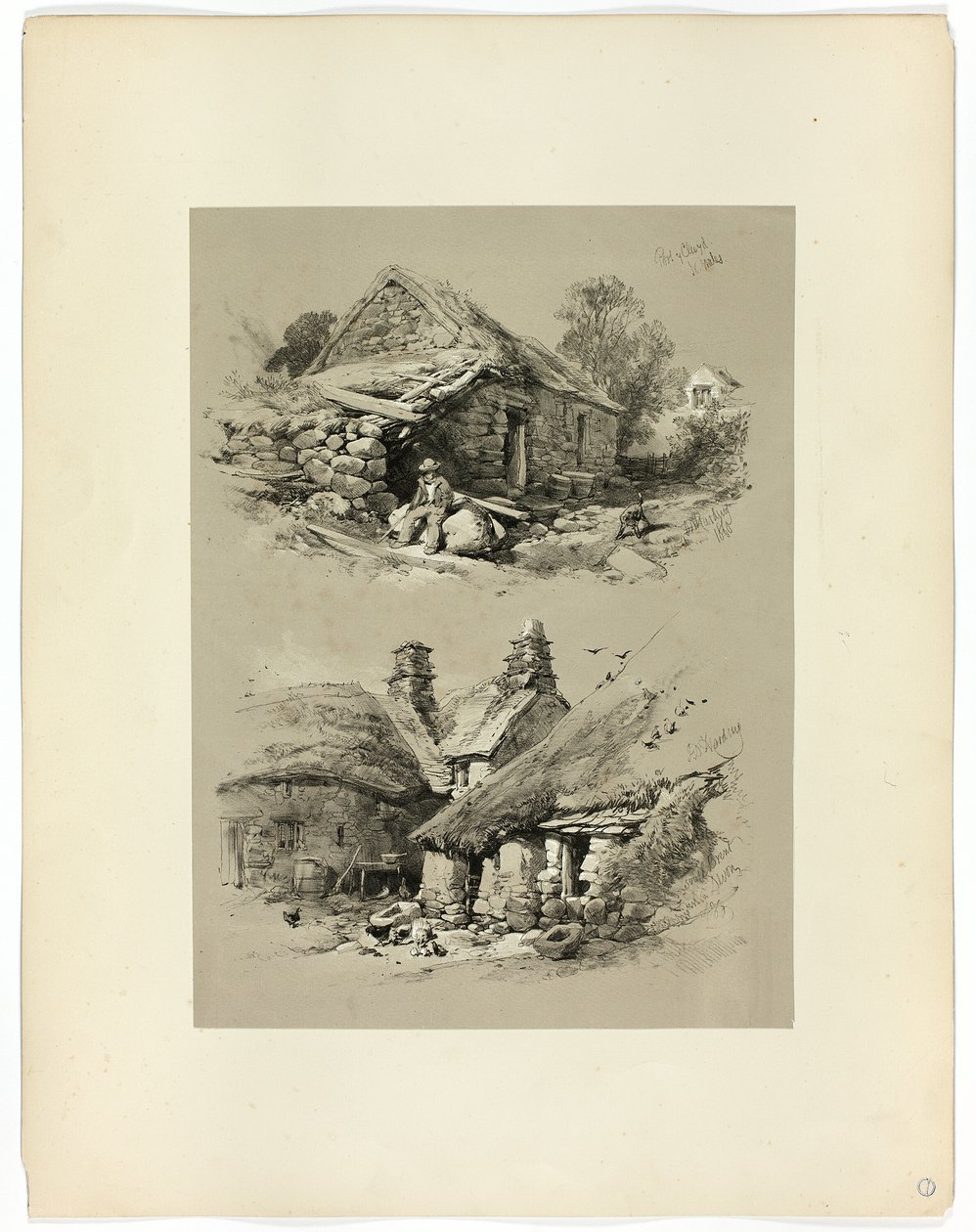 Haven van Clwyd en Zuid-Brent, Devon, uit Picturesque Selections door James Duffield Harding