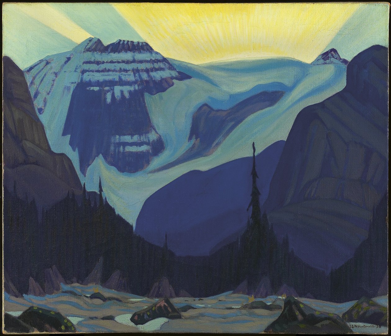 Vroege Ochtend, Rocky Mountains, 1926 door James Edward Hervey Macdonald