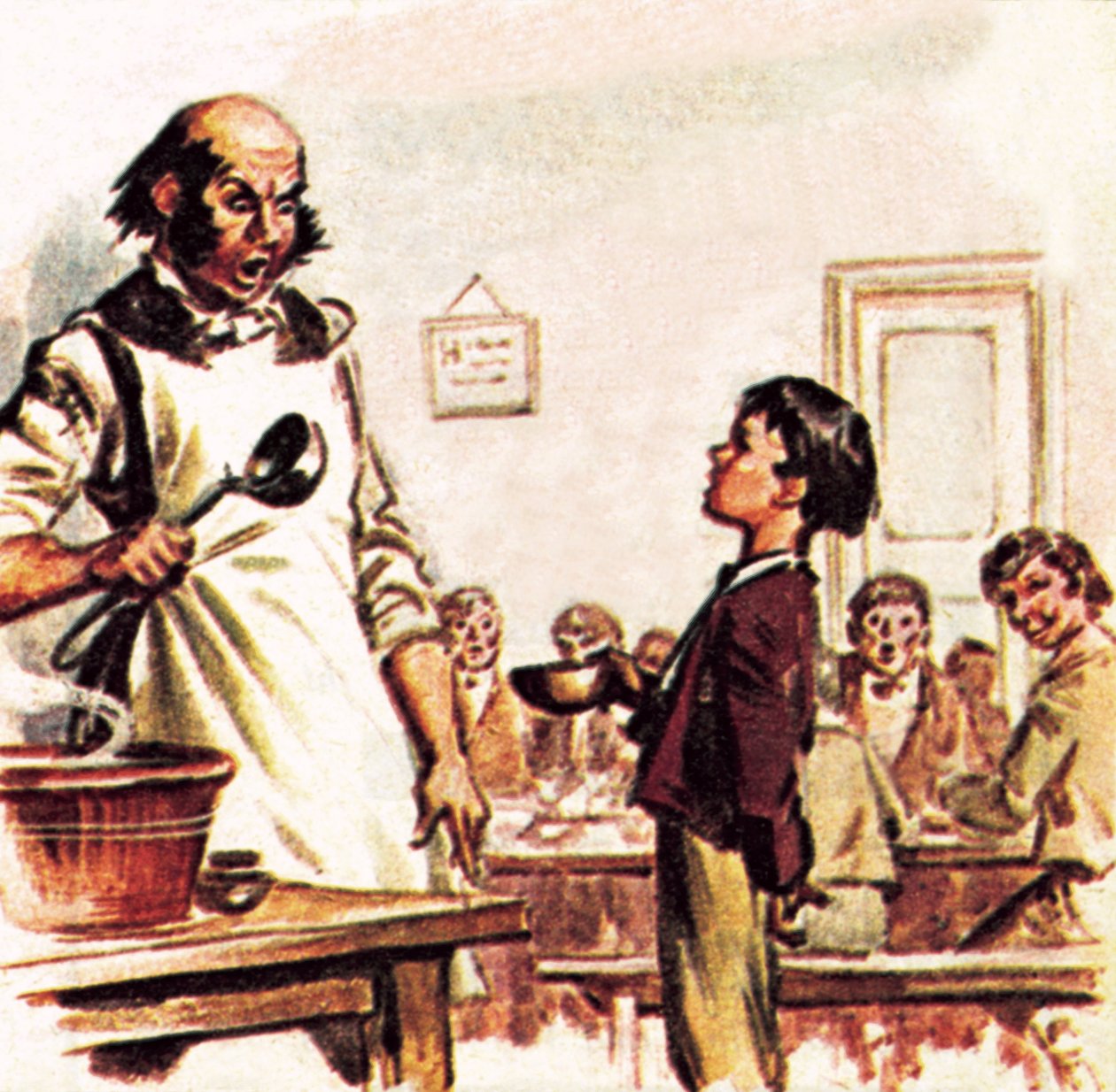 Oliver Twist vraagt om meer door James Edwin McConnell