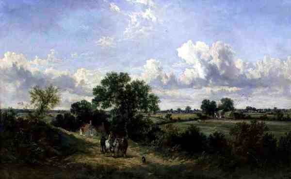 Terugkeer naar Huis van de Oogst, Suffolk door James Edwin Meadows