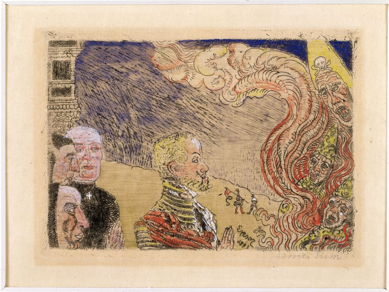 Autodafe door James Ensor