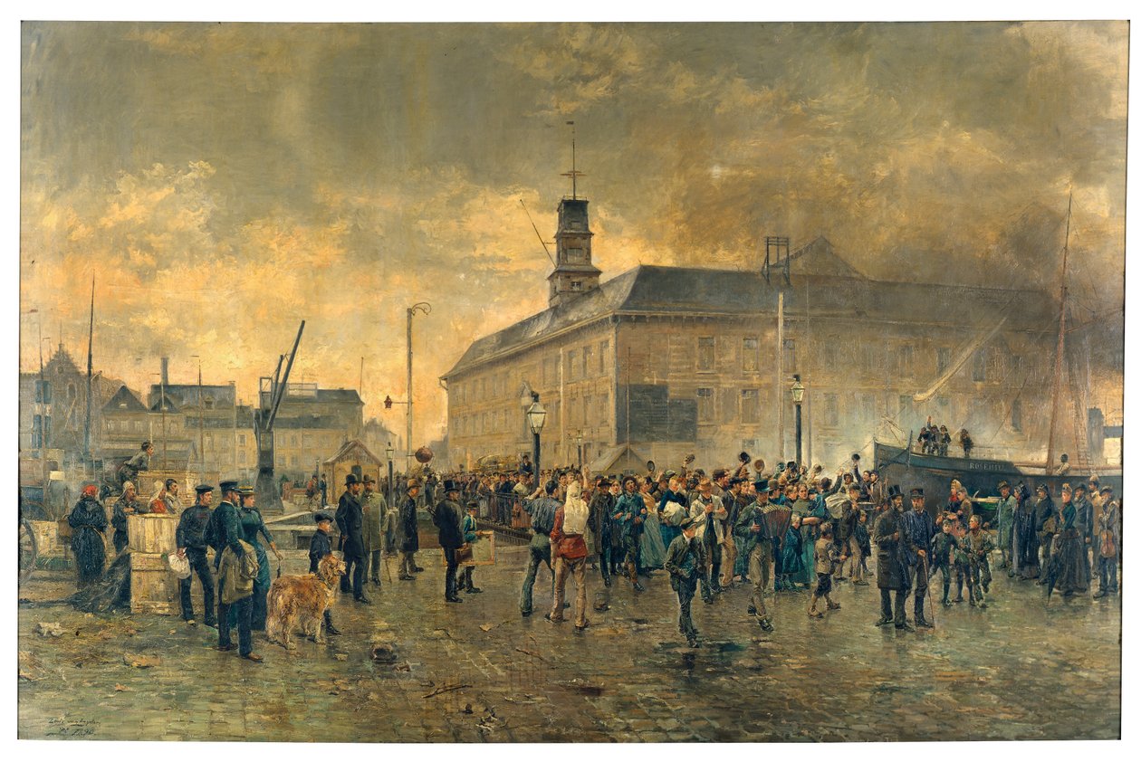 Belgische Emigranten door James Ensor
