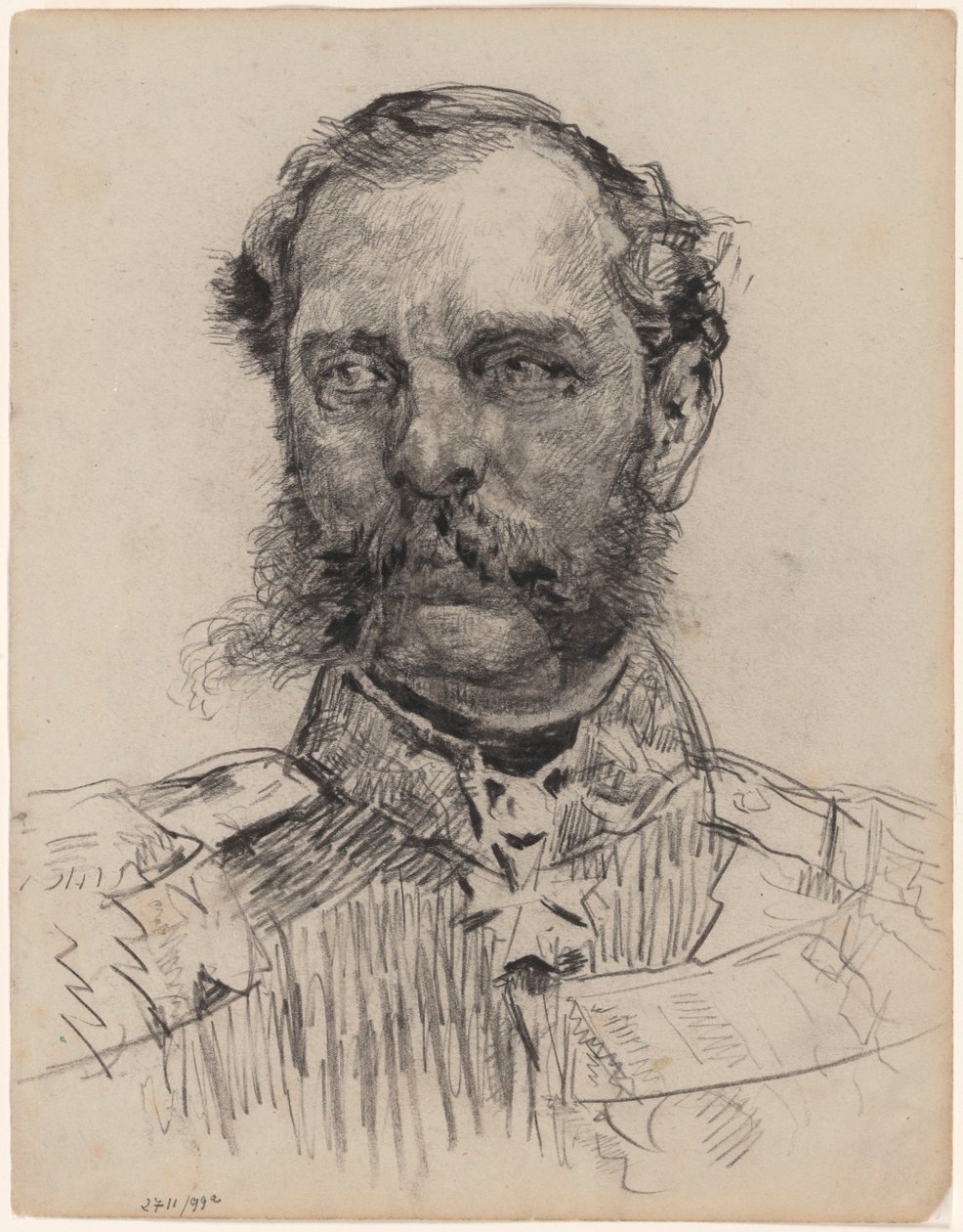Kopie van een onbekend portret door James Ensor