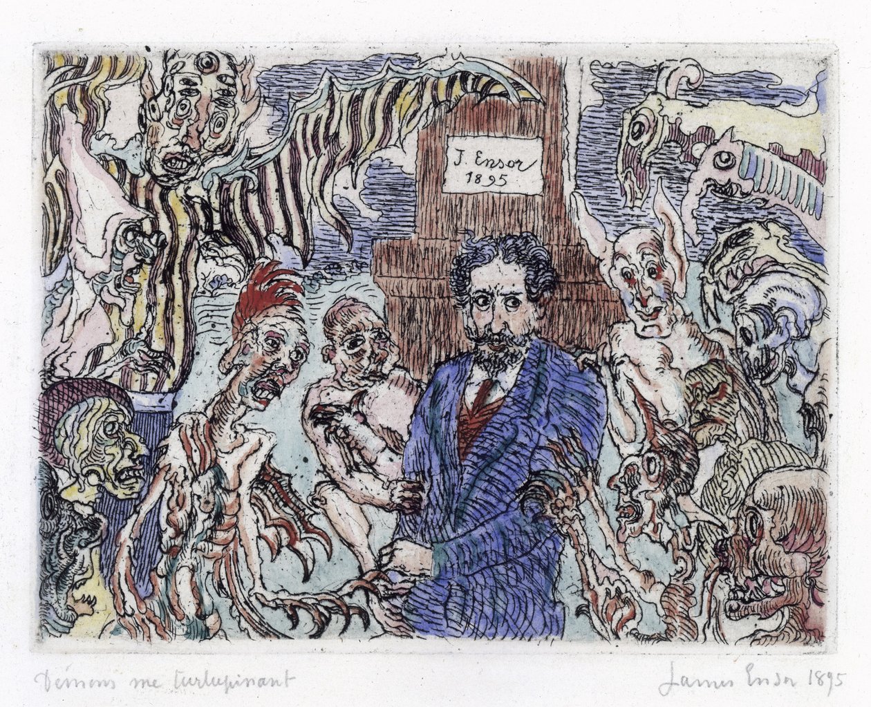 Demonen die me kwellen (Démons me turlupinant) door James Ensor