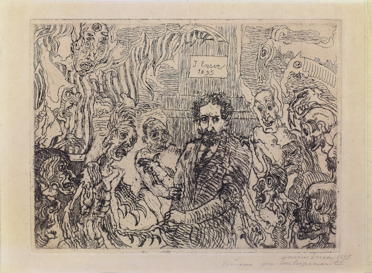 Demonen plagen mij door James Ensor