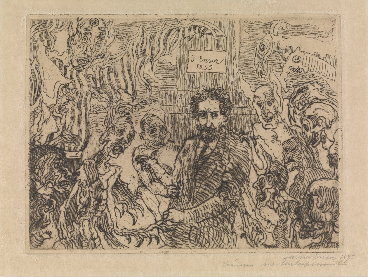 Demonen die me plagen door James Ensor
