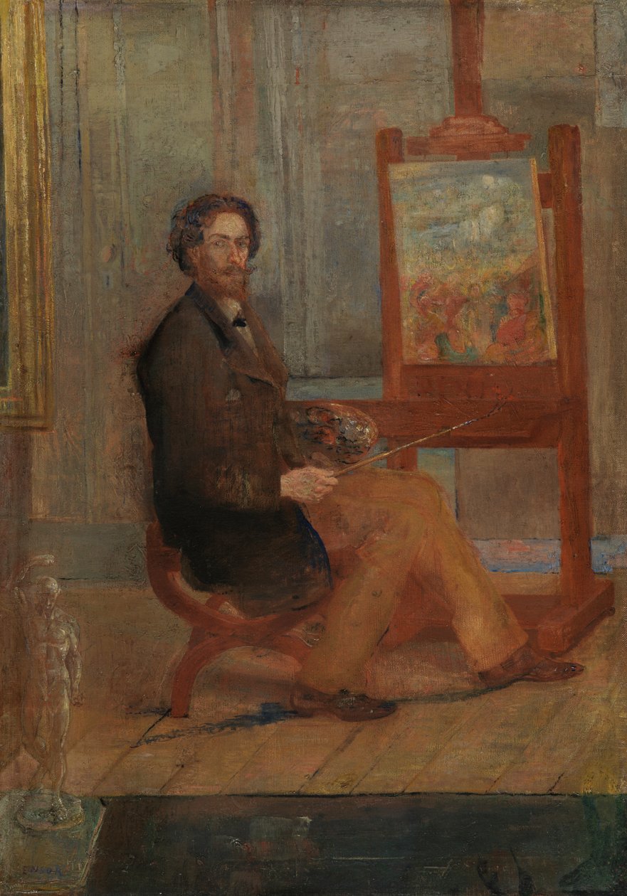 Ensor aan zijn ezel door James Ensor