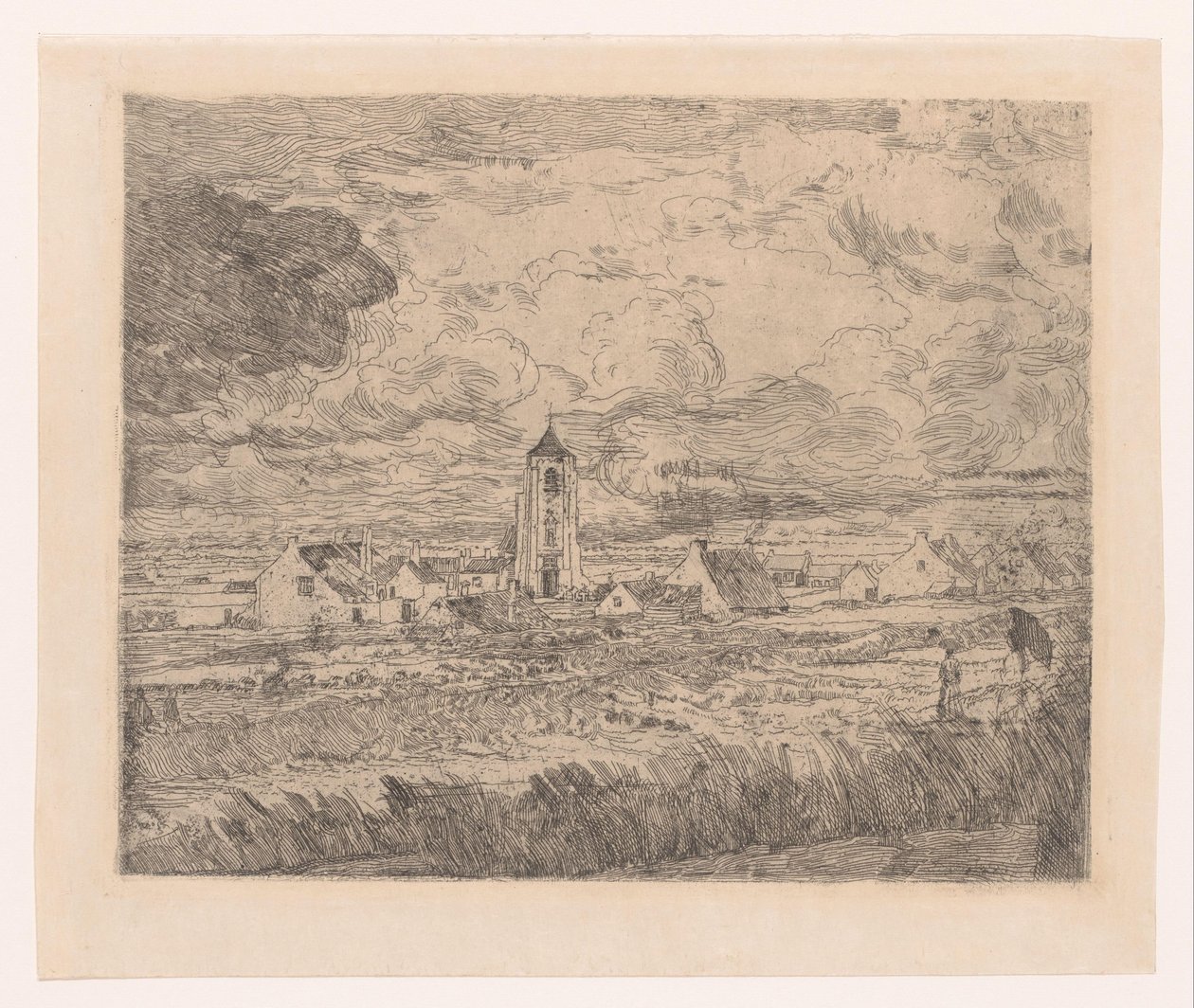Gezicht op Mariakerke door James Ensor