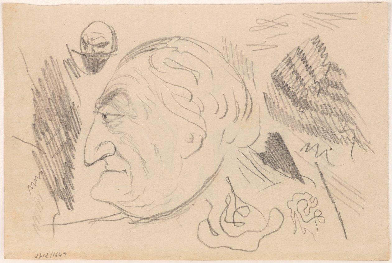 Man in profiel door James Ensor