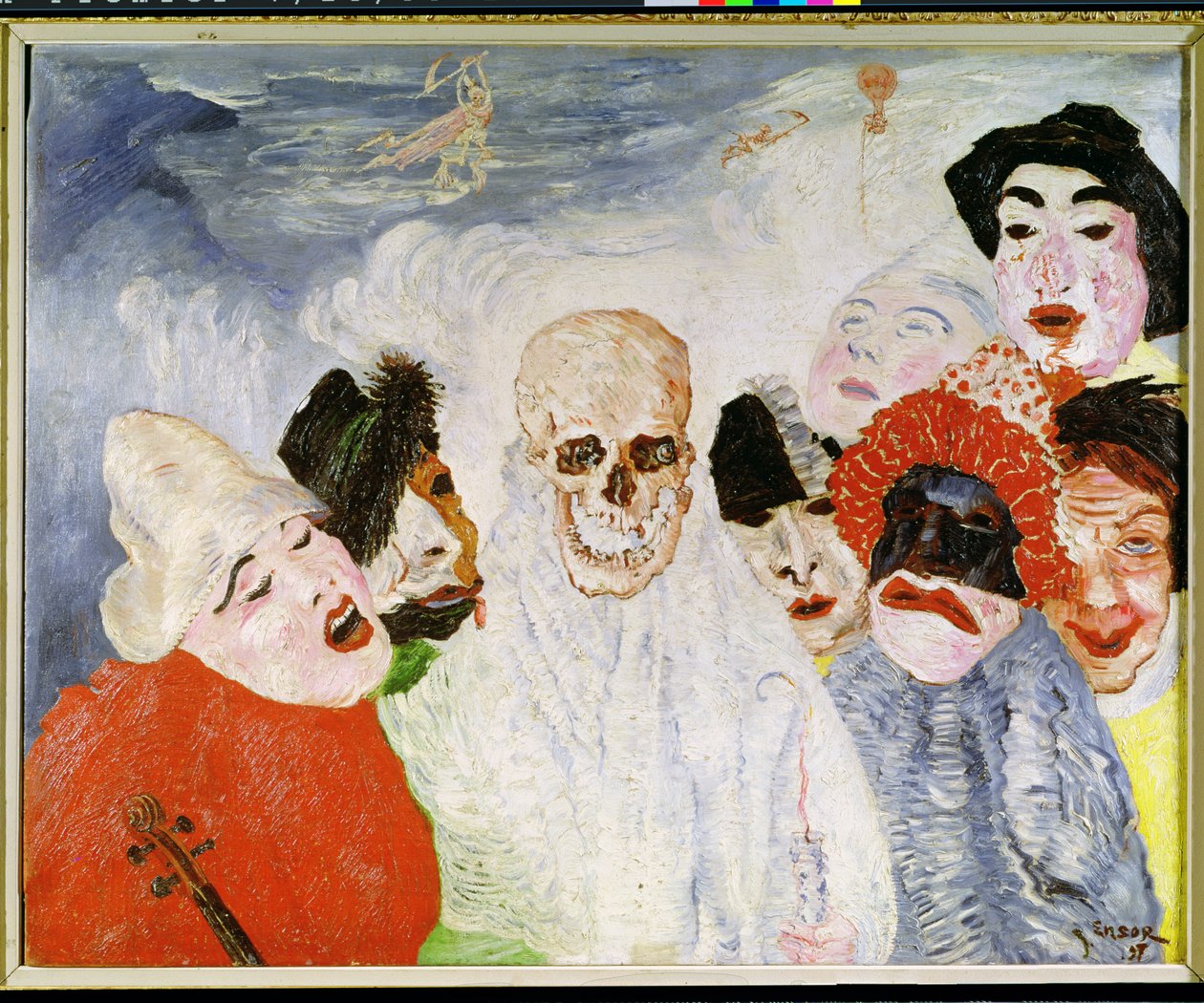 Maskers en de dood door James Ensor