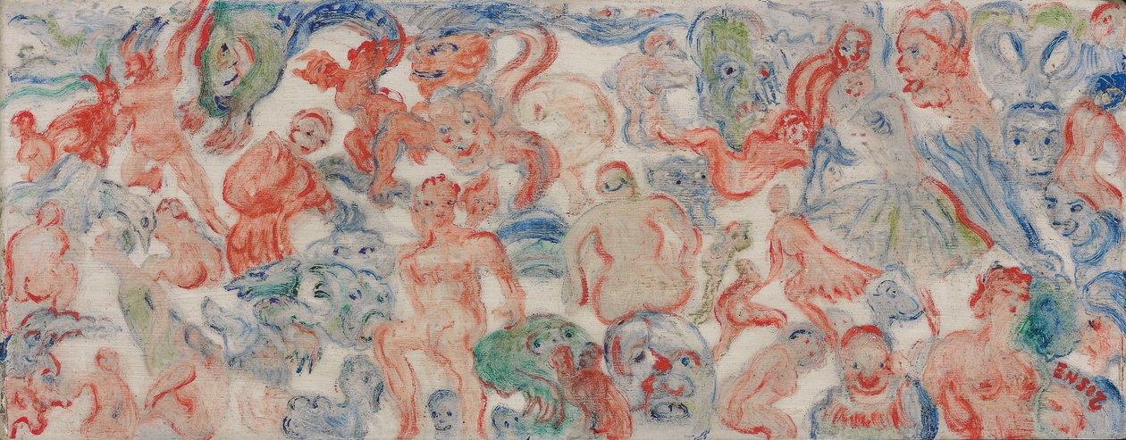 Verstrengelde Monsters, Ontkoppeld, Doorregen (A) door James Ensor