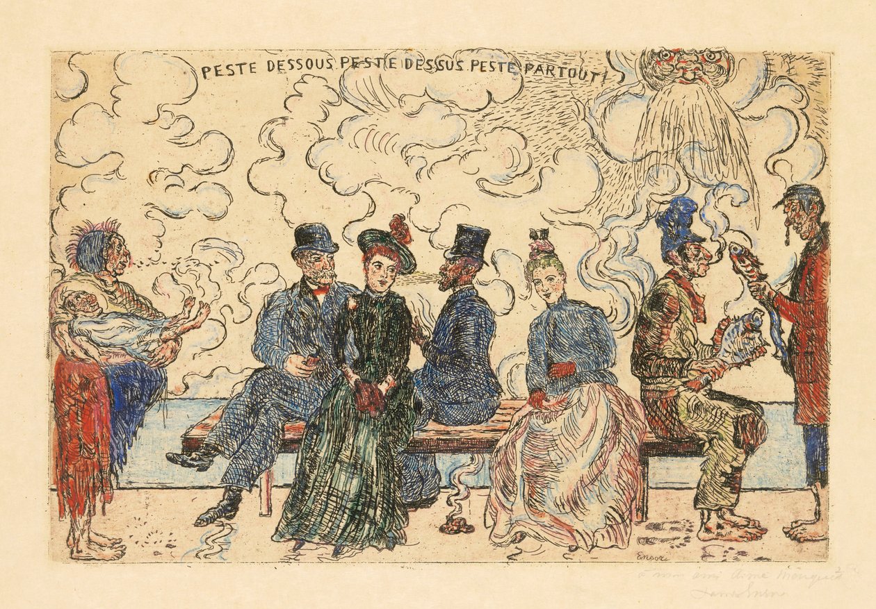 Peste dessous, Peste dessus, Peste partout door James Ensor