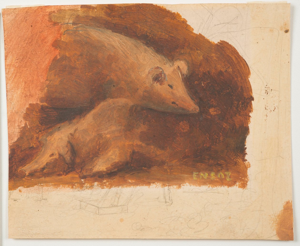 Schweine door James Ensor