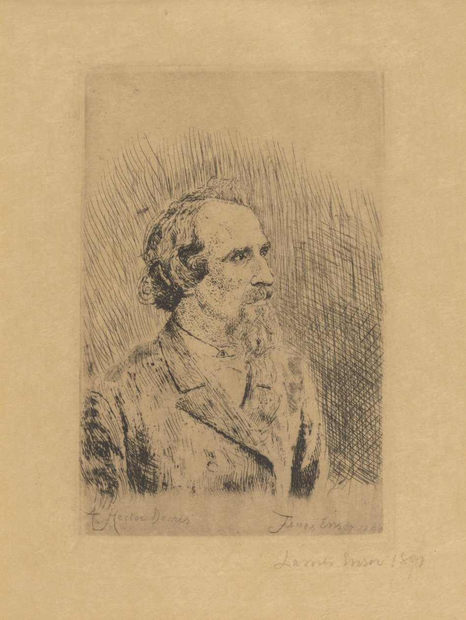 Portret van Hector Denis door James Ensor
