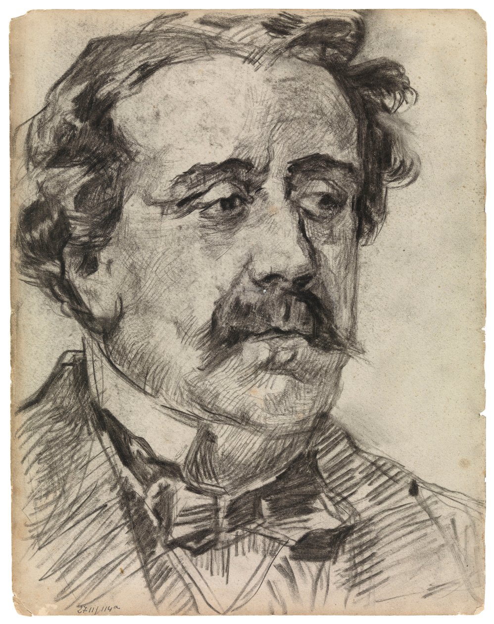 Portret van een man door James Ensor