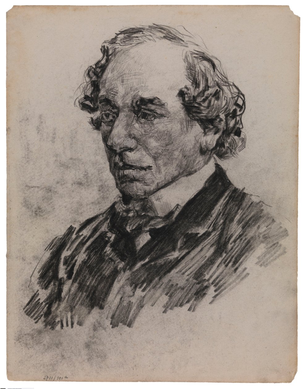 Portret van een man door James Ensor