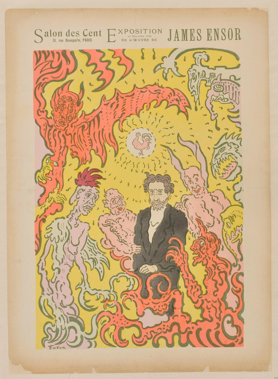 Salon des Cent. Dezember 1898 door James Ensor
