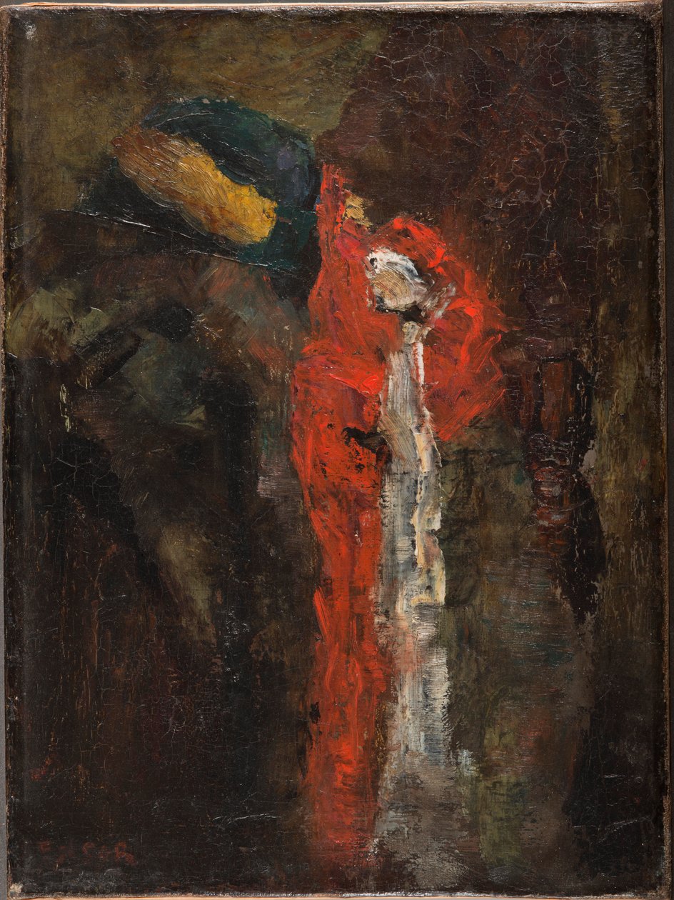 Stillleben (Stoffe) door James Ensor