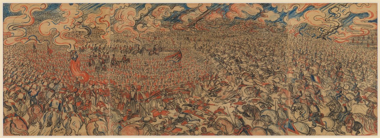 De Cuirassiers van Waterloo door James Ensor