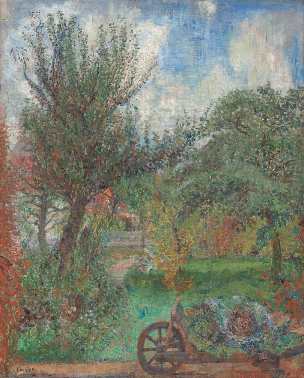 De tuin van de familie Rousseau door James Ensor