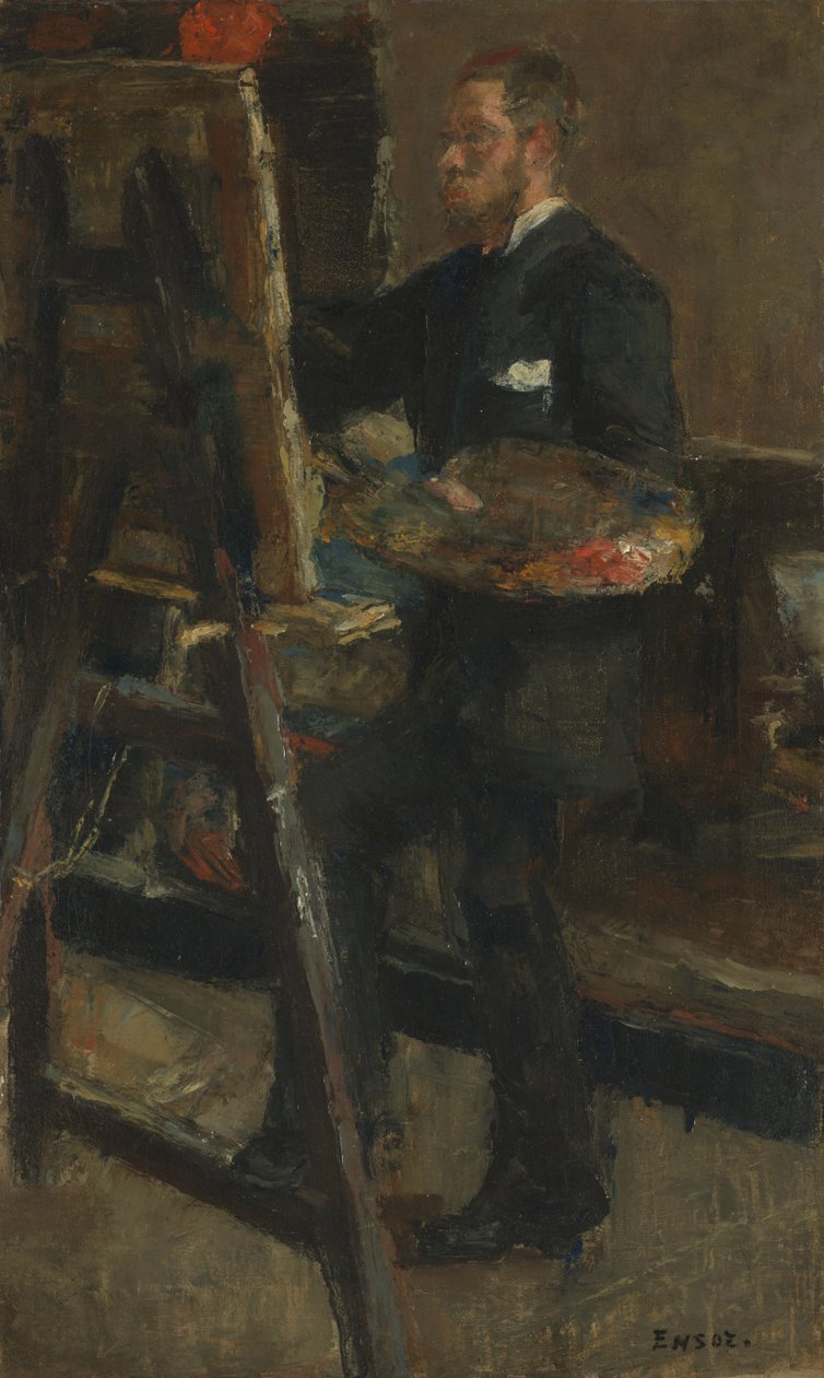 De schilder Alfred William Finch door James Ensor
