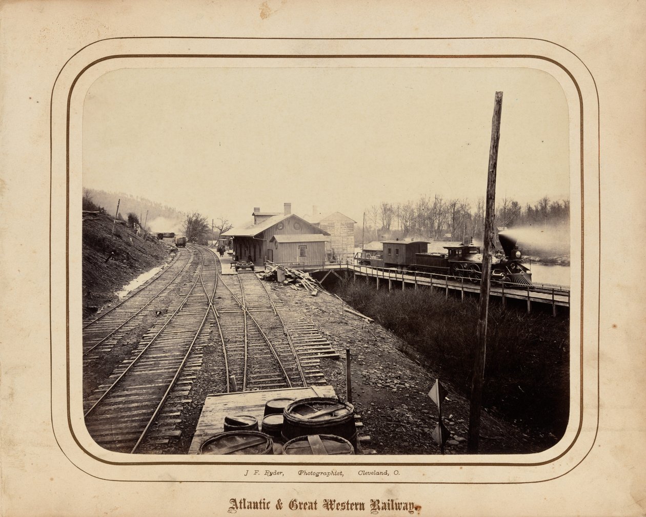 Atlantic  Great Western Railway,1862 (foto) door James F. Ryder