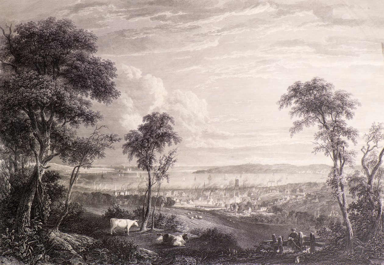 Uitzicht op Dundee vanaf Balgay Hill door James Fenton