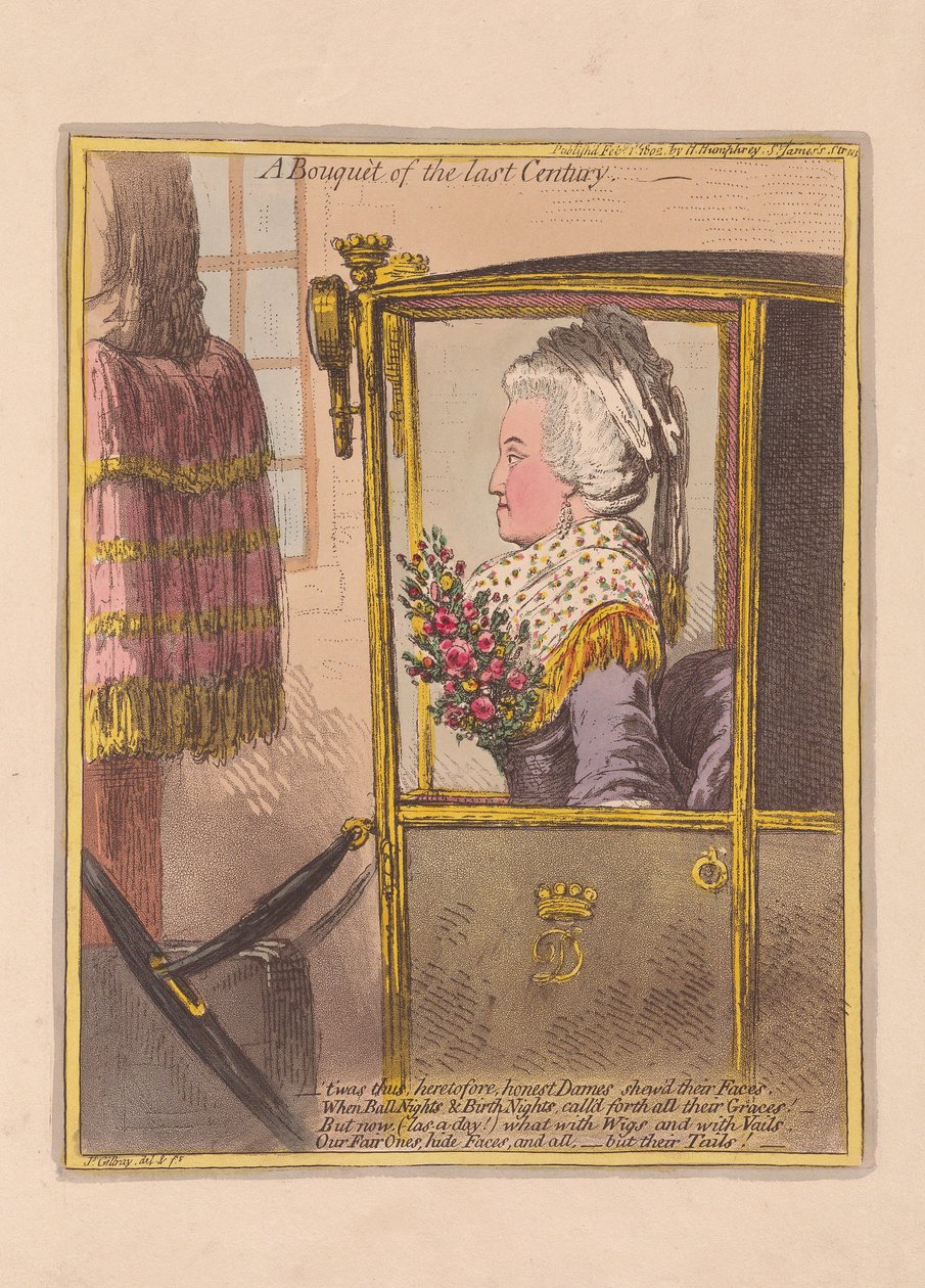 Een Boeket van de Laatste Eeuw, uitgegeven 1802 door James Gillray