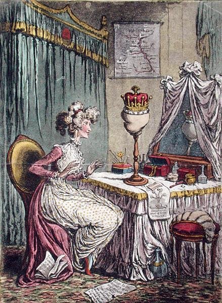 Overpeinzingen over een kroon door James Gillray