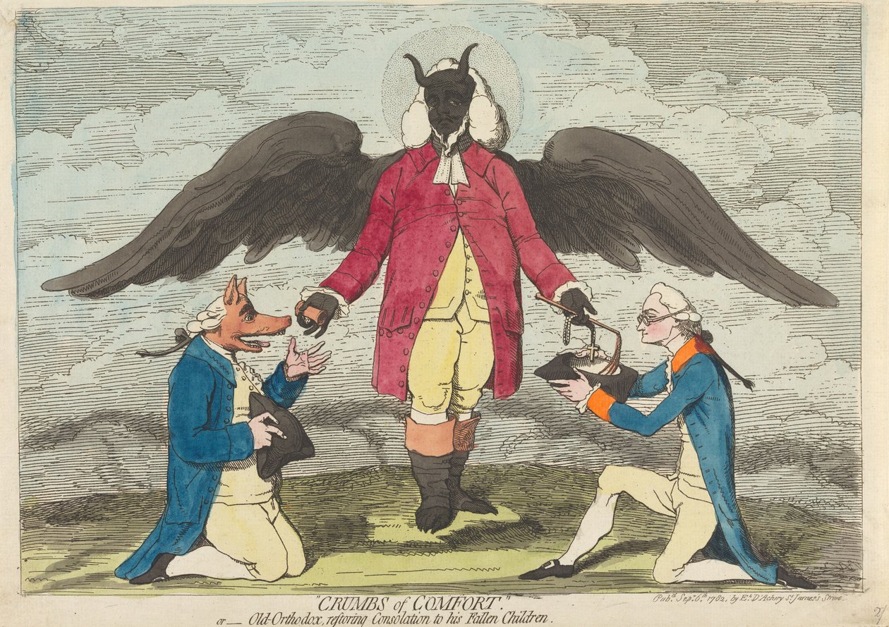 Troostende kruimels, - of - De oude orthodoxie brengt troost terug aan Zijn gevallen kinderen door James Gillray