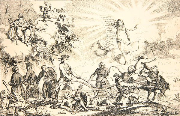 Kerkelijk en politiek, staat van de natie door James Gillray