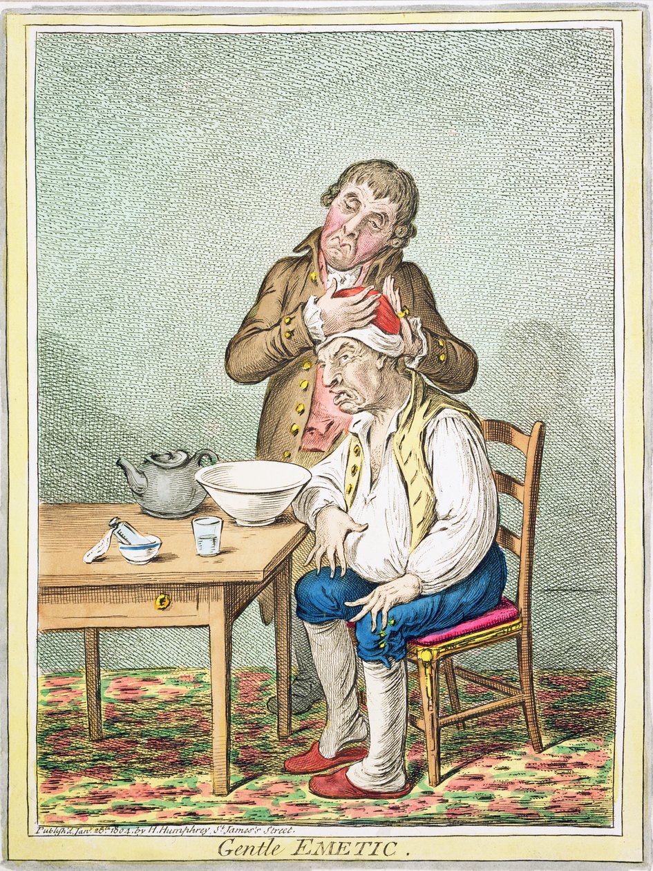 Zacht Braakmiddel, uitgegeven door Hannah Humphrey, 1804 door James Gillray