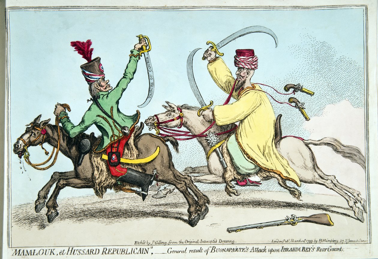 Mamlouk en Republikeinse Hussard, of algemeen resultaat van Bonaparte