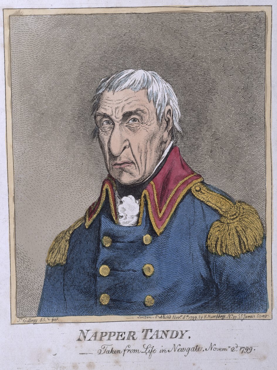 Napper Tandy (1740-1803) gepubliceerd door Hannah Humphrey in 1799 door James Gillray