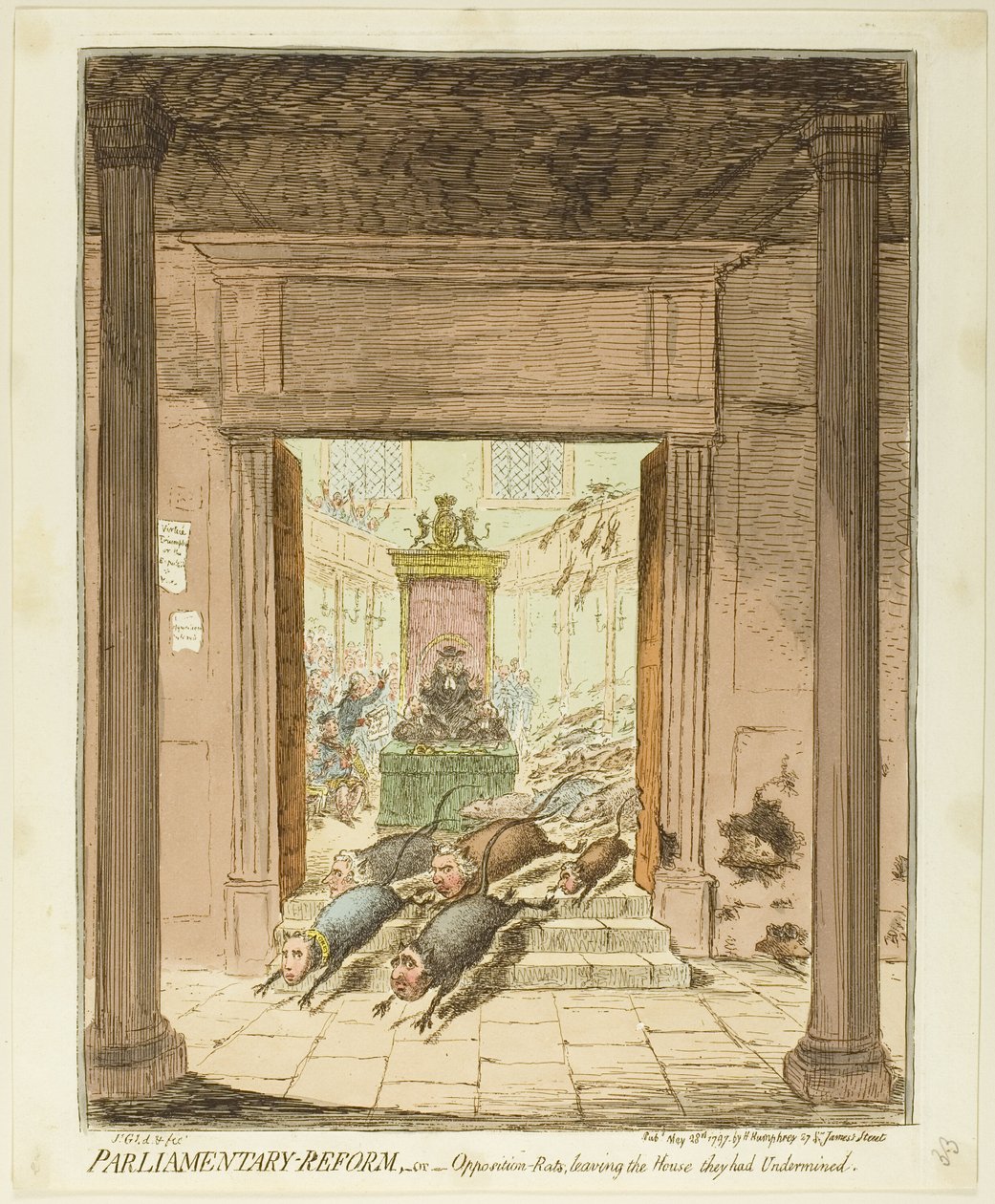 Parlementaire hervorming door James Gillray