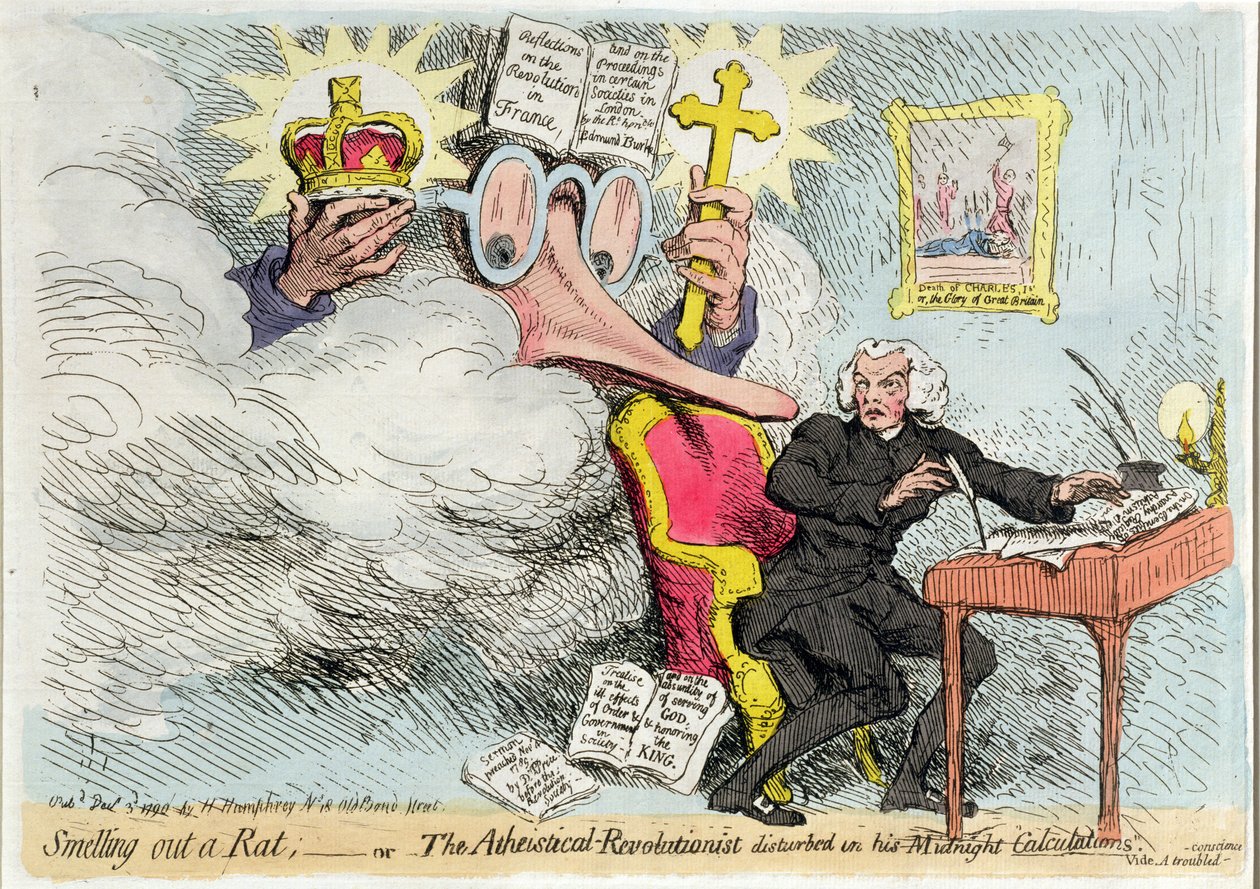 Een Rat Ruiken, of De Atheïstische-Revolutionist verstoord in zijn Middernachtelijke 