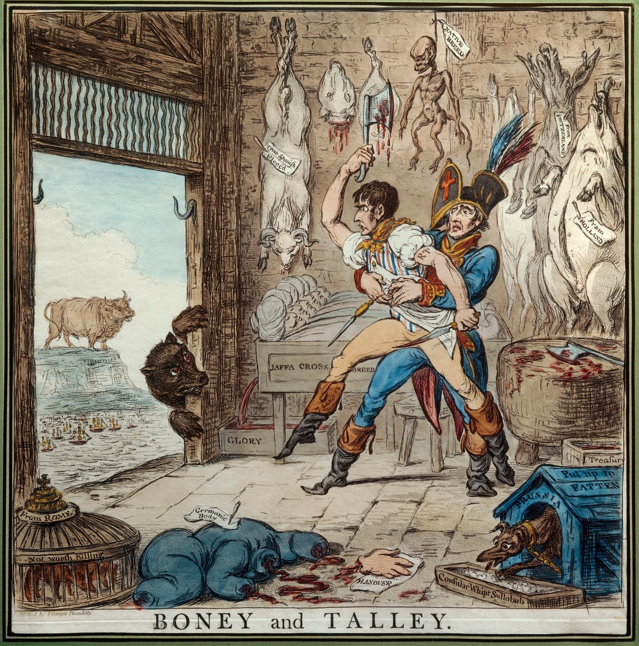Talleyrand en Bonaparte door James Gillray