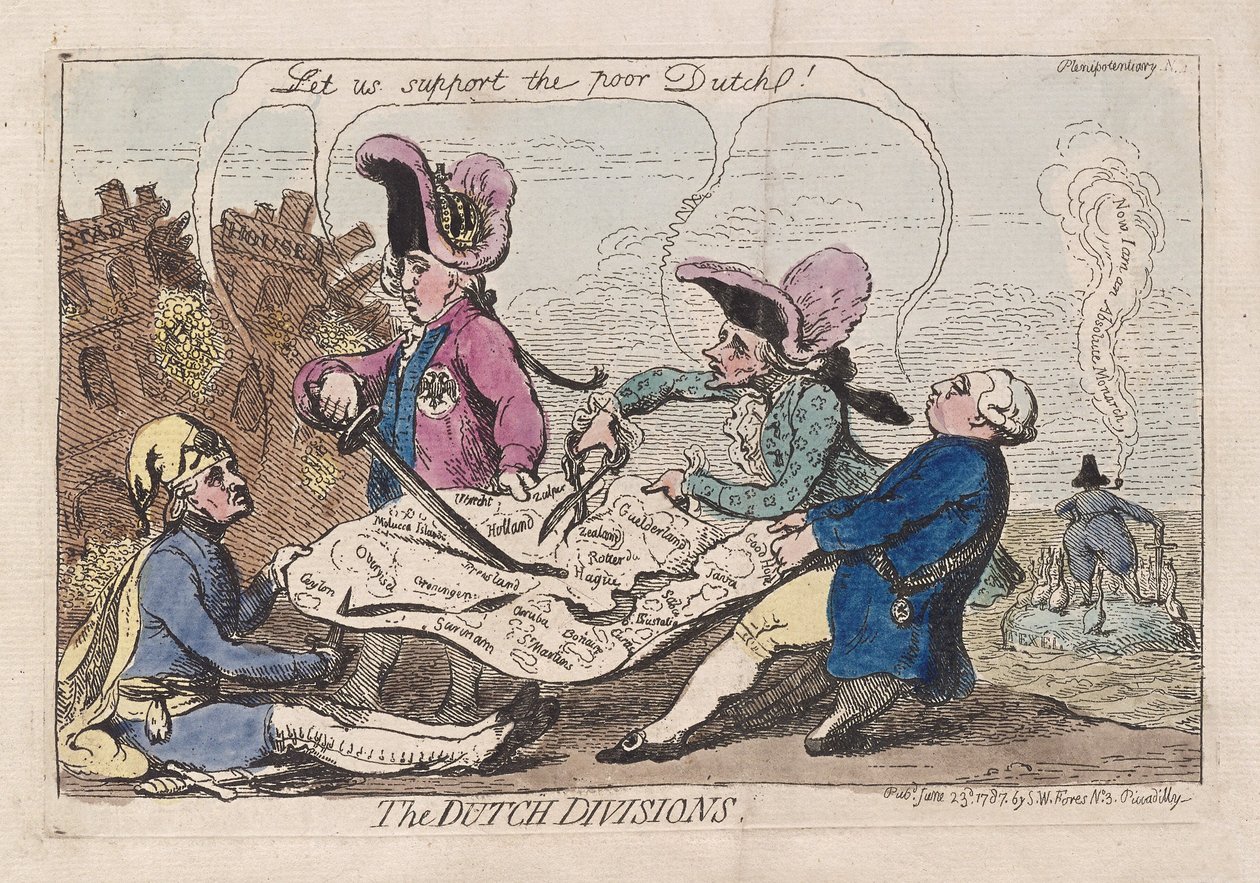 De Nederlandse divisies door James Gillray