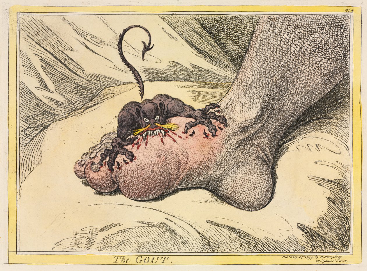 De jicht door James Gillray