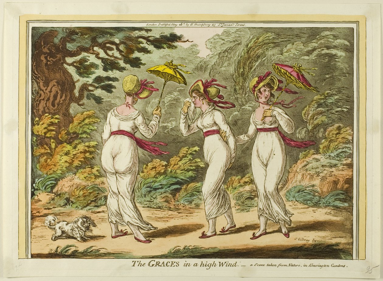 De genaden in een hoge wind door James Gillray