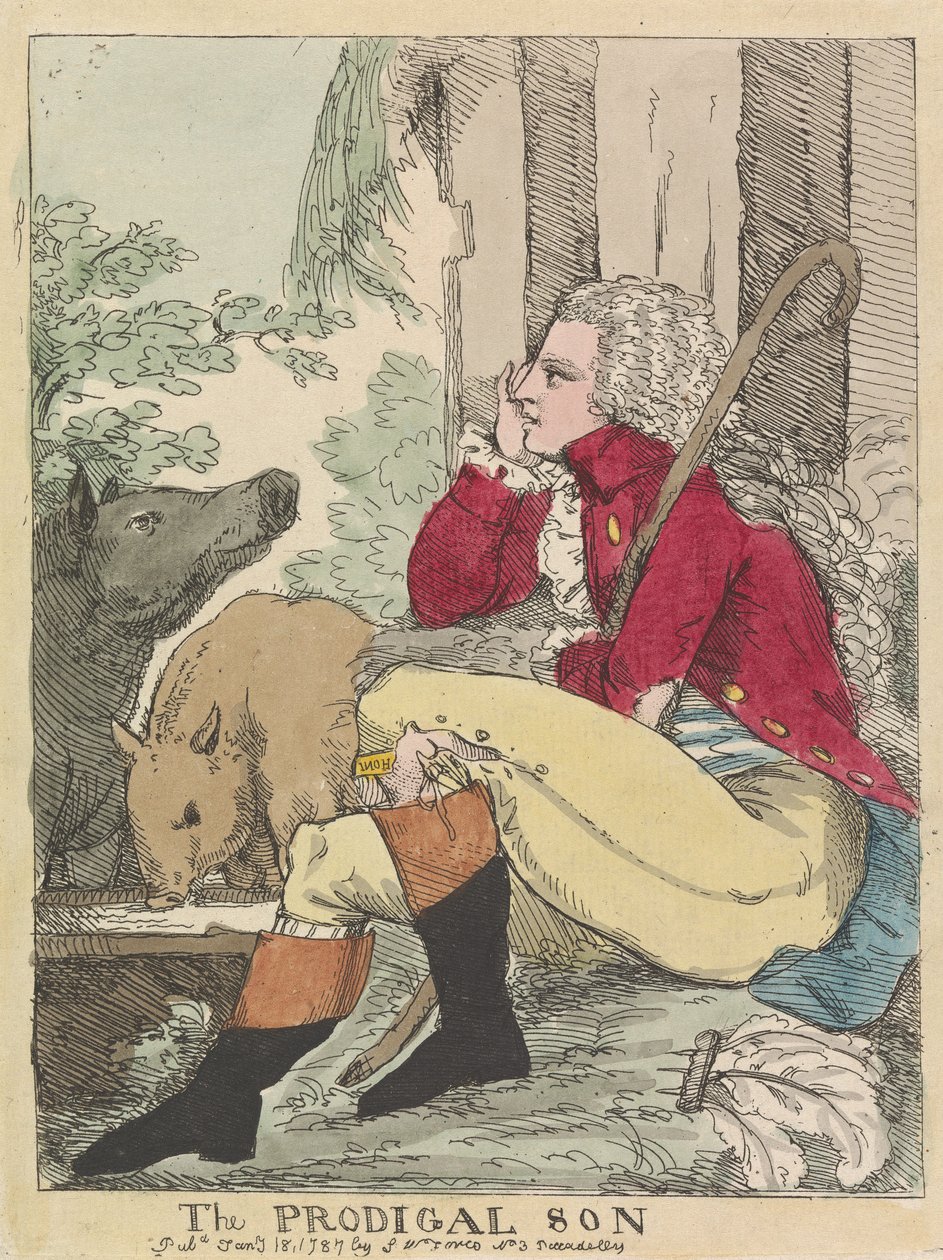 De verloren zoon door James Gillray