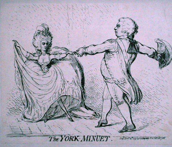 De York Menuet door James Gillray
